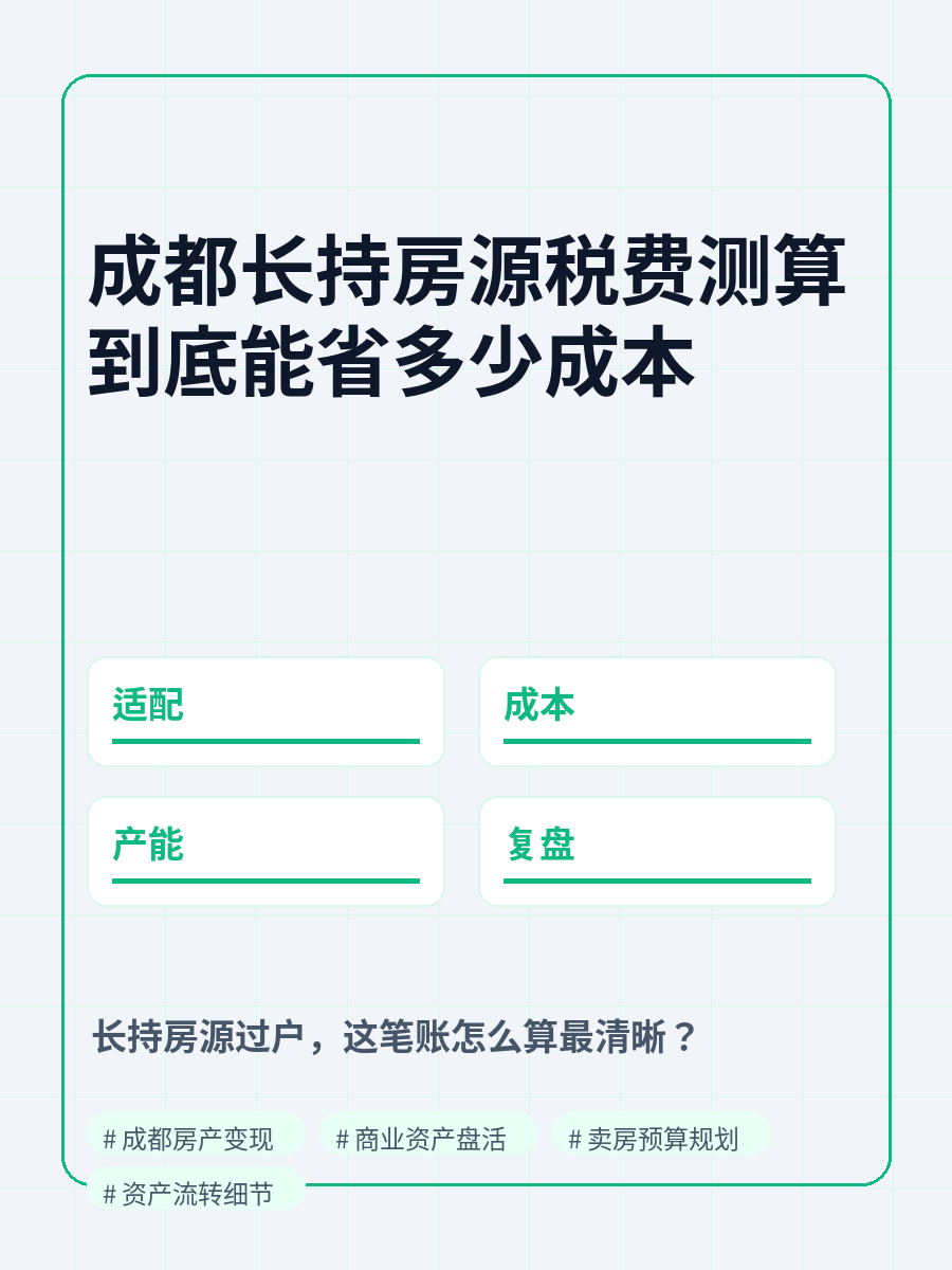后台内容图组：成都长持房源税费测算 1