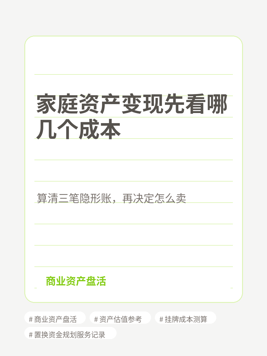 后台内容图组：家庭资产变现成本 1
