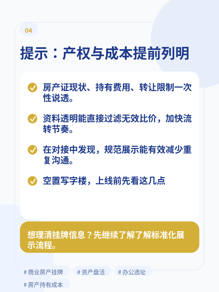 后台内容图组：写字楼空置期展示重点 5